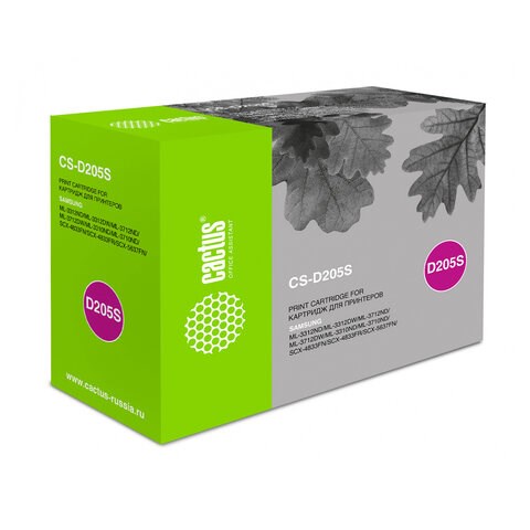 Картридж лазерный CACTUS (CS-D205S) для SAMSUNG ML-3310ND/3710D/SCX4833FD, ресурс 2000 стр. 362620