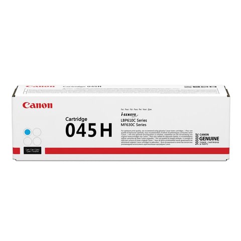 Картридж лазерный CANON (045HC) MF635/633/631/LBP 611/613, голубой, ресурс 2200 стр., оригинальный, 1245C002 362923