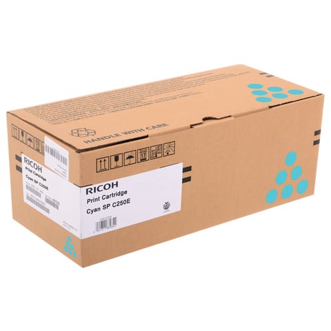 Тонер-картридж лазерный RICOH (SP C250E) SPC250/C260/C261, голубой, оригинальный, ресурс 1600 страниц, 407544 363028 - фото 332700