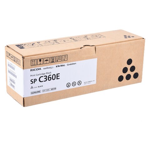 Тонер-картридж лазерный RICOH (SP C360E) SP C360/C361, черный, оригинальный, ресурс 2000 стр., 408188 363031 - фото 332703