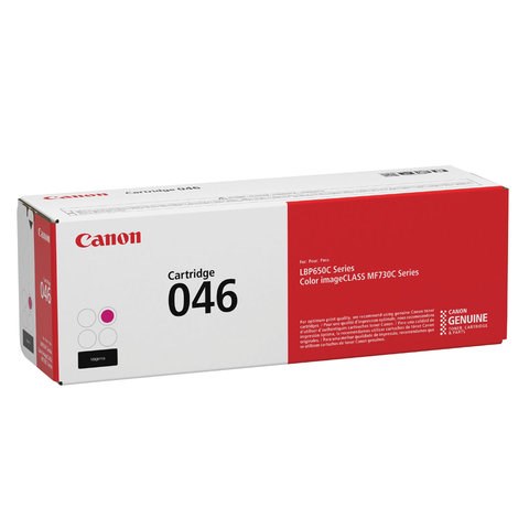 Картридж лазерный CANON (046M) i-SENSYS LBP653Cdw / 654Cx / MF732Cdw / 734Cdw, пурпурный, ресурс 2300 страниц, оригинальный, 1248C002 363230