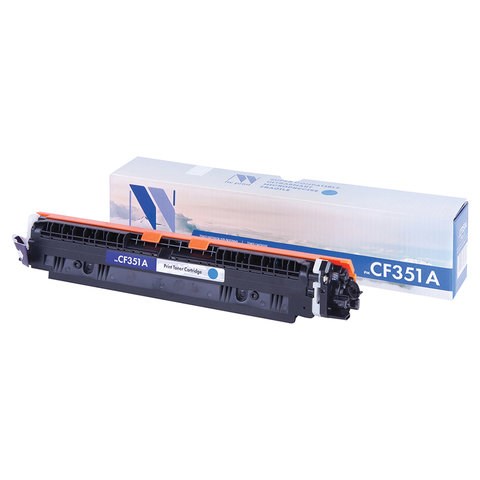 Картридж лазерный NV PRINT (NV-CF351A) для HP LJ M176n/ M177fw, голубой, ресурс 1000 страниц 363284