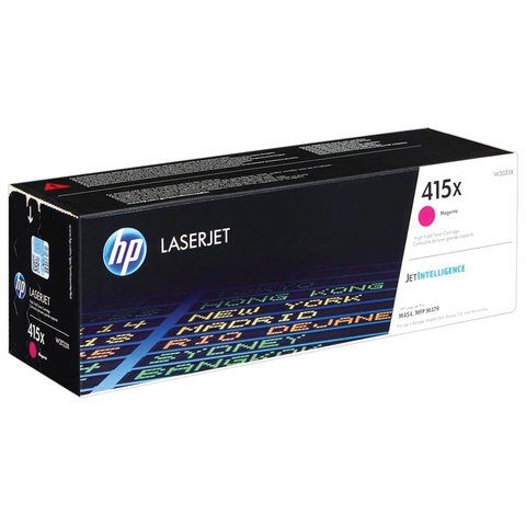 Картридж лазерный HP (W2033X) Color LaserJet M454dn/M479dw и др, №415X, пурпурный, оригинальный, ресурс 6000 страниц 363306 - фото 332877