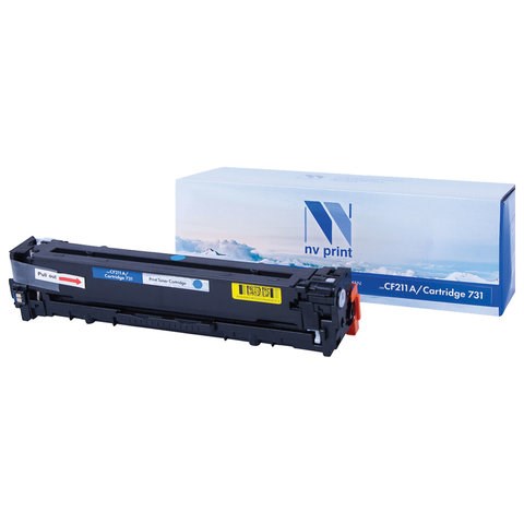 Картридж лазерный NV PRINT (NV-CF211A/731C) для HP M251nw / M276nw / CANON LBP-7110Cw, голубой, ресурс 1800 страниц 363403