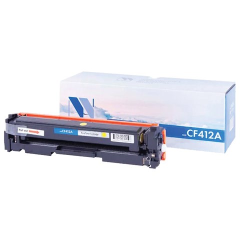 Картридж лазерный NV PRINT (NV-CF412A) для HP M377dw/M452nw/M477fdn/M477fdw, желтый, ресурс 2300 страниц 363421
