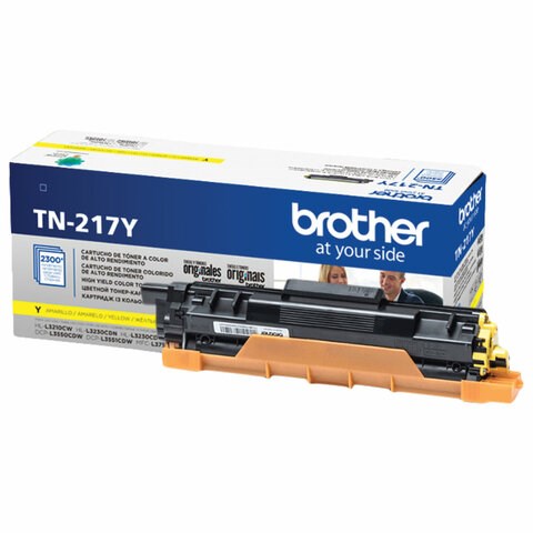 Картридж лазерный BROTHER (TN217Y) HLL3230CDW/DCPL3550CDW/MFCL3770CDW, желтый, оригинальный, ресурс 2300 страниц 363559 - фото 333083