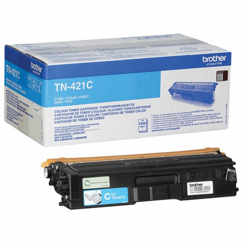 Картридж лазерный BROTHER (TN421C) HLL8260CDW/DCPL8410CDW/MFCL8690CDW, голубой, оригинальный, ресурс 1800 страниц 363561 - фото 333085