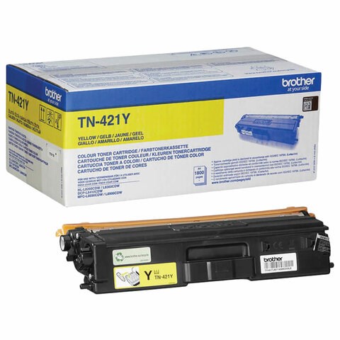 Картридж лазерный BROTHER (TN421Y) HLL8260CDW/DCPL8410CDW/MFCL8690CDW, желтый, оригинальный, ресурс 1800 страниц 363563 - фото 333087