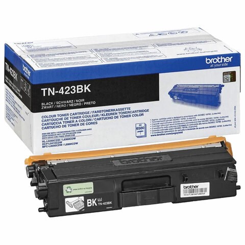 Картридж лазерный BROTHER (TN423BK) HLL8260CDW/DCPL8410CDW/MFCL8690CDW, черный, оригинальный, ресурс 6500 страниц 363564 - фото 333088