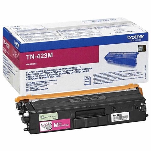 Картридж лазерный BROTHER (TN423M) HLL8260CDW/DCPL8410CDW/MFCL8690CDW, пурпурный, оригинальный, ресурс 4000 страниц 363566 - фото 333090