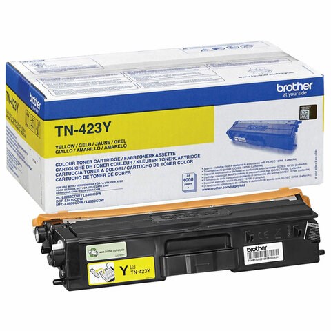Картридж лазерный BROTHER (TN423Y) HLL8260CDW/DCPL8410CDW/MFCL8690CDW, желтый, оригинальный, ресурс 4000 страниц 363567 - фото 333091
