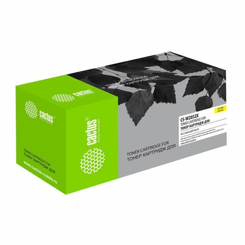 Картридж лазерный CACTUS (CSP-W2032X) для HP LJ M454/MFP M479, желтый, ресурс 6000 страниц, CSP-W2032X/CS-W 363810