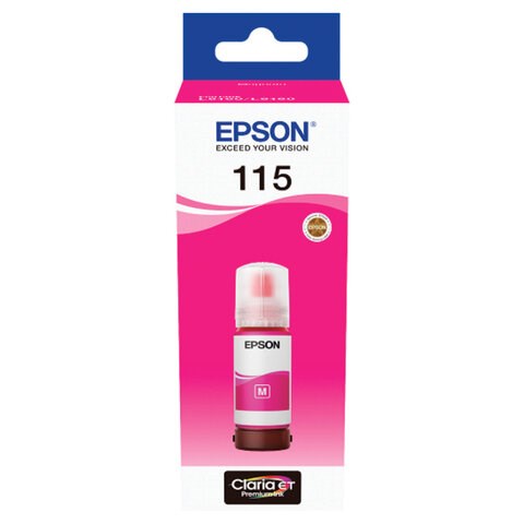 Чернила EPSON 115 (C13T07D34A) для СНПЧ L8160/L8180, пурпурные, объем 70 мл, ОРИГИНАЛЬНЫЕ 364021 - фото 333435