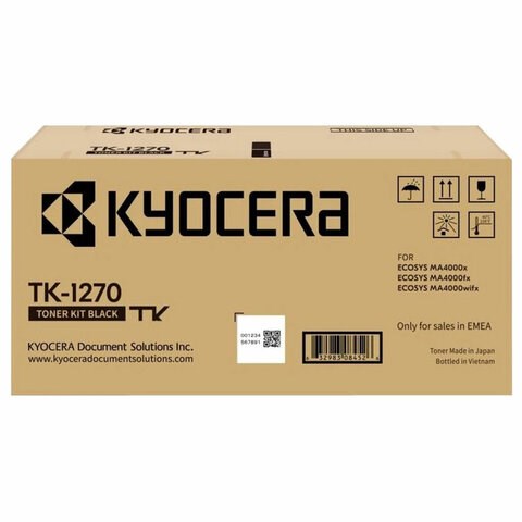 Тонер-картридж KYOCERA (TK-1270) ECOSYS MA4000x/MA4000fx/MA4000wifx, ресурс 10000 стр, оригинальный, 1T0C140NL0 364530 - фото 333758