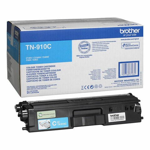 Картридж лазерный BROTHER (TN910C) HL-L9310CDW/MFC-L9570CDW, голубой, оригинальный, ресурс 9000 стр. 364558 - фото 333776