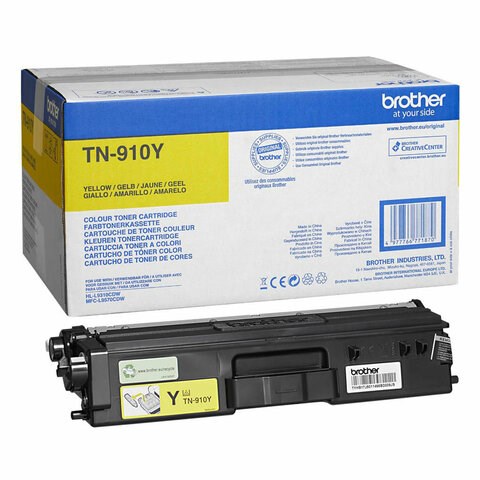 Картридж лазерный BROTHER (TN910Y) HL-L9310CDW/MFC-L9570CDW, желтый, оригинальный, ресурс 9000 стр. 364560 - фото 333778