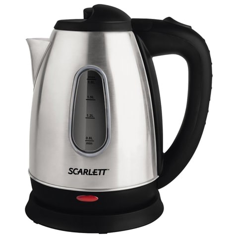 Чайник SCARLETT SC-EK21S20, 1,8 л, 1600 Вт, закрытый нагревательный элемент, сталь 451888 - фото 334503