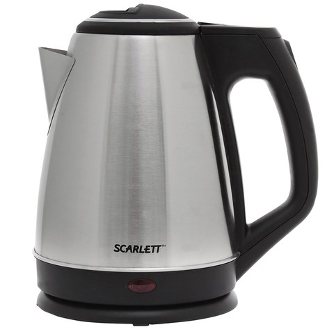 Чайник SCARLETT SC-EK21S25, 1,5 л, 1350 Вт, закрытый нагревательный элемент, сталь 452033 - фото 334506