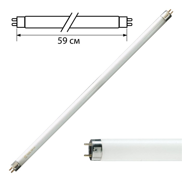Лампа люминесцентная PHILIPS TL-D 18W/54-765, 18 Вт, цоколь G13, в виде трубки 59 см, холодный дневной свет 450648 - фото 334909