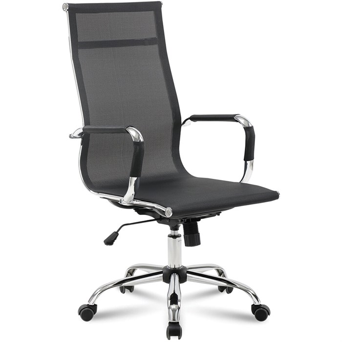 Кресло офисное BRABIX "Line EX-530", хром, сетка, черное, 531846 531846 - фото 335862