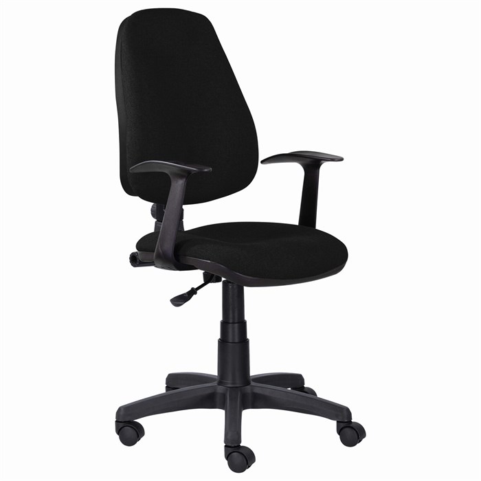 Кресло BRABIX "Comfort MG-321", регулируемая эргономичная спинка, ткань, черное, 532556 532556 - фото 336451