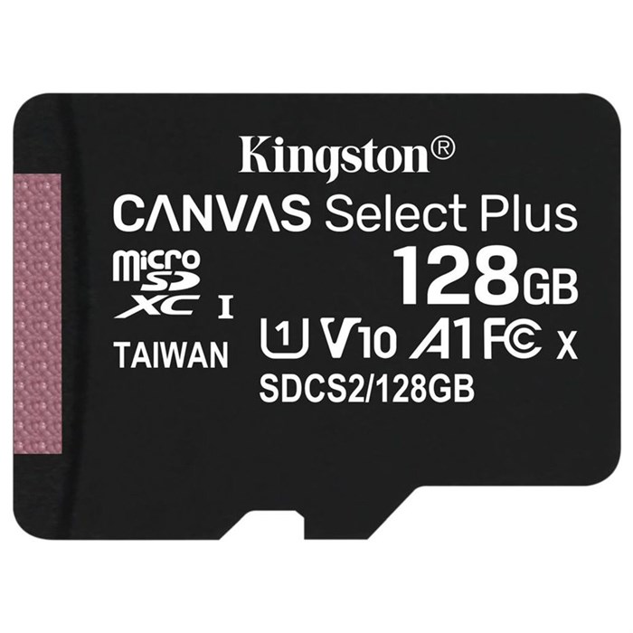 Карта памяти microSDXC 128GB KINGSTON Canvas Select Plus UHS-I U1, 100 Мб/с (class 10), SDCS2/128GBSP 513646 - фото 336657
