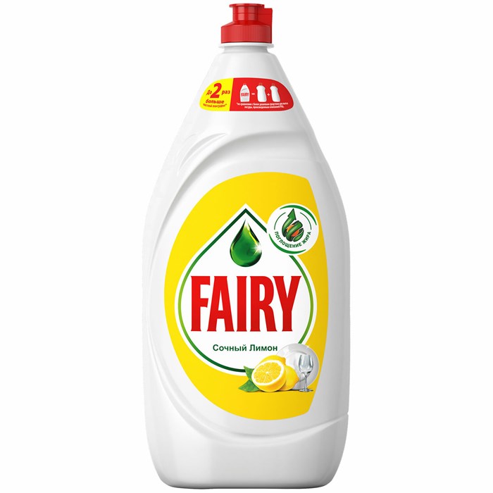 Средство для мытья посуды 1,35 л, FAIRY (Фейри) "Сочный Лимон" 700872 - фото 338098