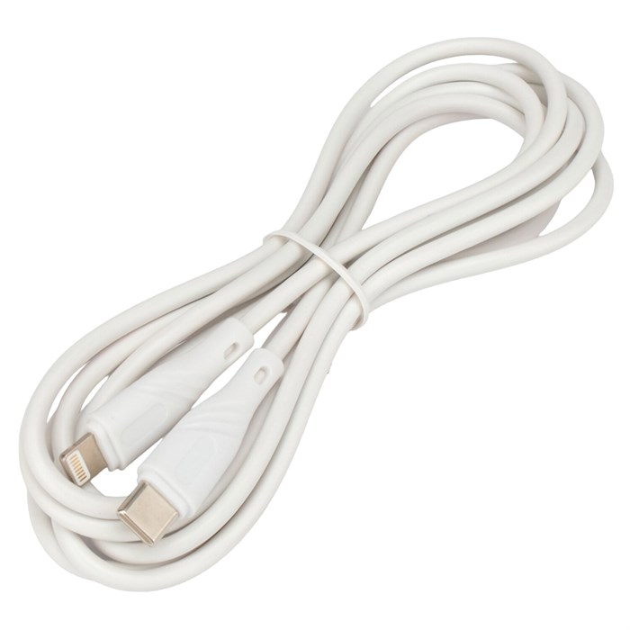 Кабель USB2.0 Type-C-Lightning, 2 м, CABLEXPERT, 2.1 А, 20 Вт, PD, медь, белый, CCB-USB2-CMAPO1-2MW 514296 - фото 340803