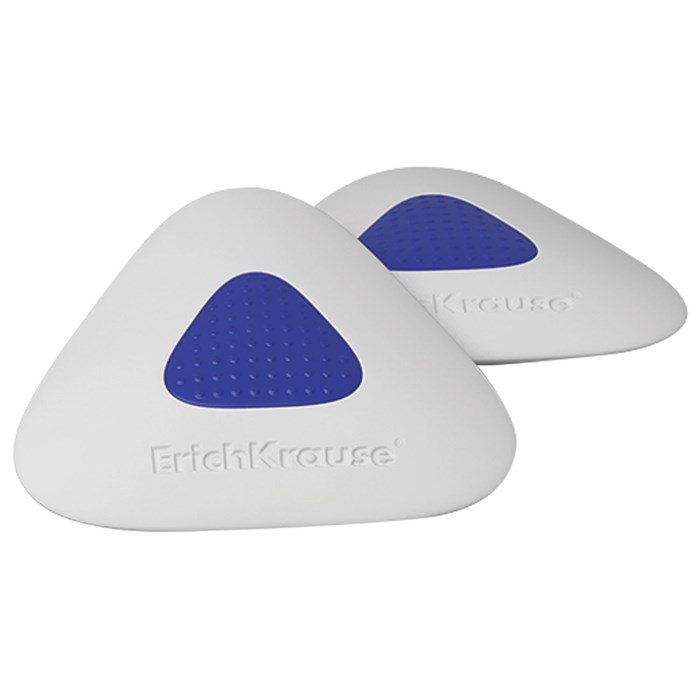 Ластик ERICH KRAUSE "SmartWay Mini Triangle", 37х35х9 мм, белый, треугольный, пластиковый держатель, 45552 222300 - фото 342131