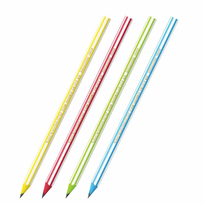 Карандаш чернографитный BIC, 1 шт., "Evolution Stripes", HB, корпус ассорти, 918487 180923 - фото 343299