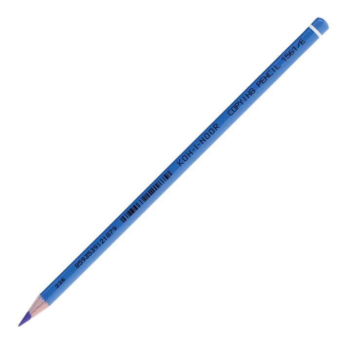 Карандаш химический KOH-I-NOOR, СИНИЙ, 1 шт., грифель 3 мм, длина 175 мм, 156100E004KS 181306 - фото 344453