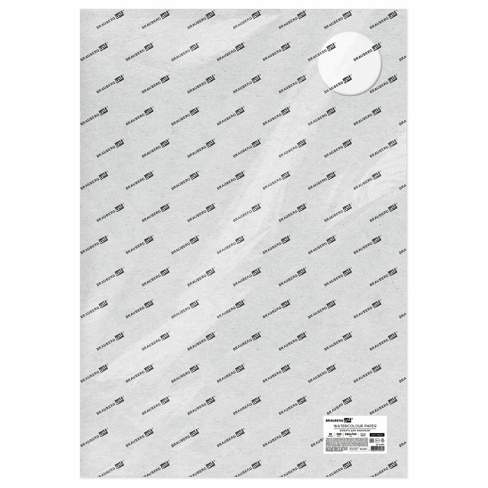 Бумага для акварели 300 г/м2 560x760 мм мелкое зерно, 10 листов, BRAUBERG ART PREMIERE, 113237 113237 - фото 348145