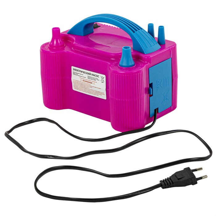 Насос ЭЛЕКТРИЧЕСКИЙ для воздушных шаров, 220 V, 600 W, BRAUBERG KIDS, 591902 591902 - фото 352246