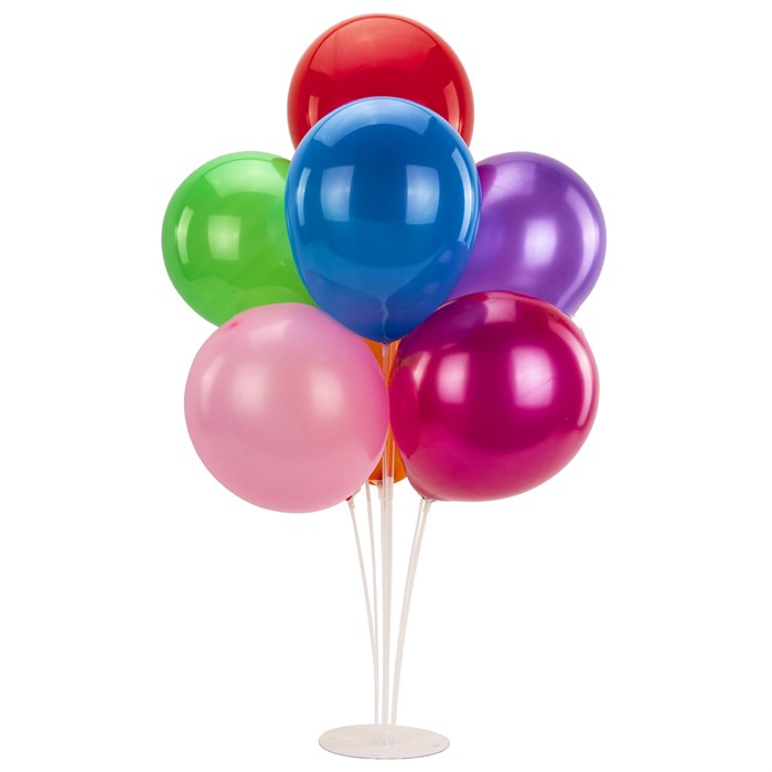 Подставка для 7 воздушных шаров, высота 70 см, пластик, BRAUBERG KIDS, 591905 591905 - фото 352256