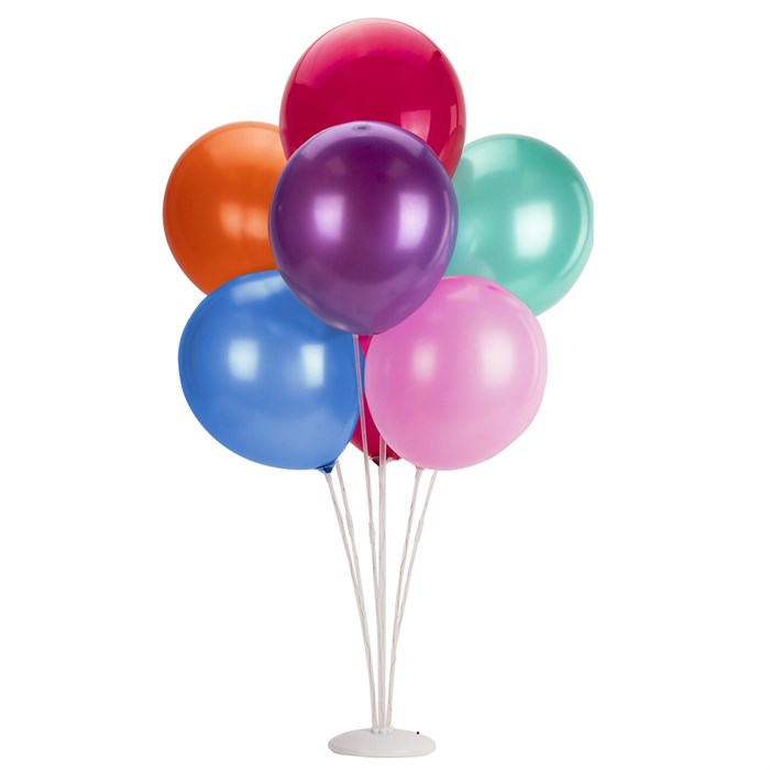 Подставка с LED для 7 воздушных шаров, высота 75 см, пластик, BRAUBERG KIDS, 591908 591908 - фото 352282