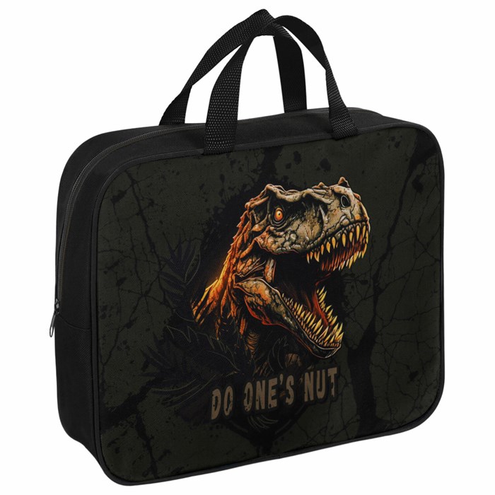 Папка на молнии с ручками BRAUBERG А4, 1 отделение, полиэстер, 80 мм, "Dino attack", 272179 272179 - фото 355426