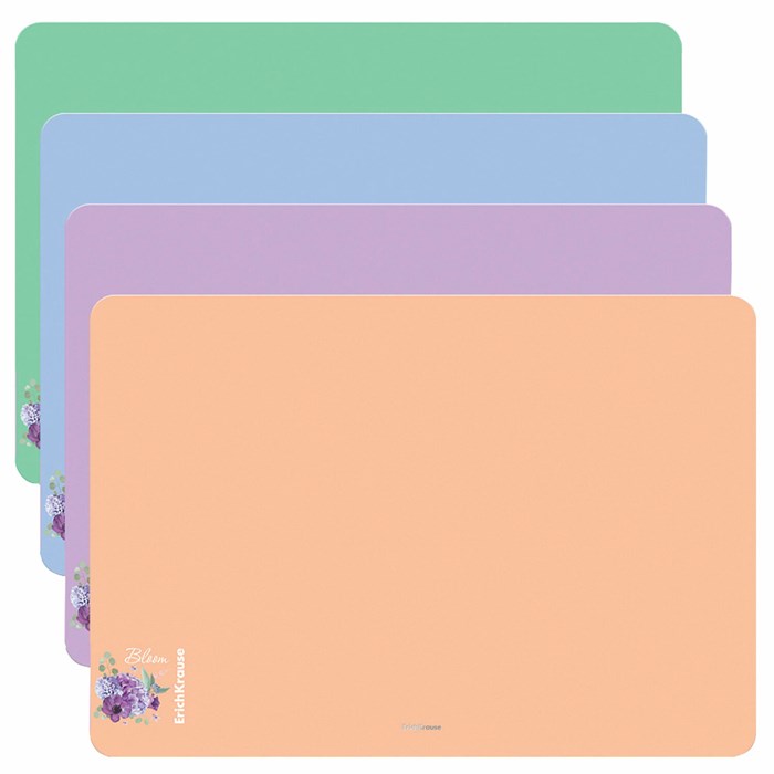 Коврик-подкладка настольный ERICH KRAUSE "Matt Pastel Bloom", A2 (660х440 мм), ассорти, 61241 238725 - фото 356016