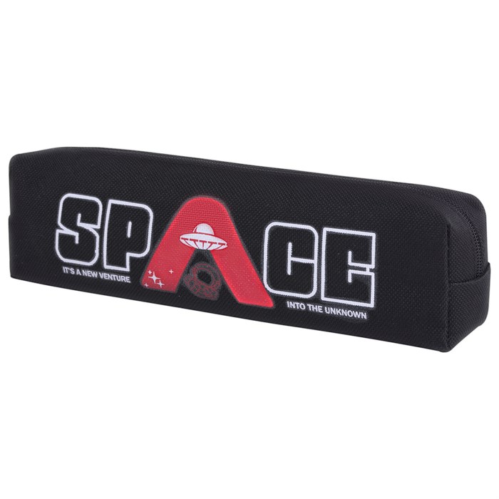 Пенал ЮНЛАНДИЯ ЮНИОР, 1 отделение, полиэстер, "Space", 20х6х4 см, 273809 273809 - фото 360806