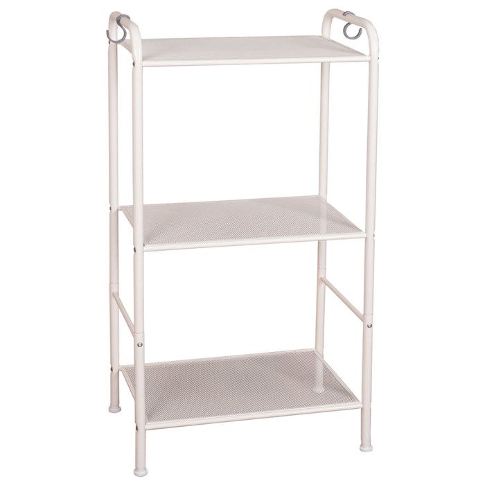 Стеллаж на металлокаркасе "Валенсия-13", 455х300х855 мм, 3 полки, белый 291308