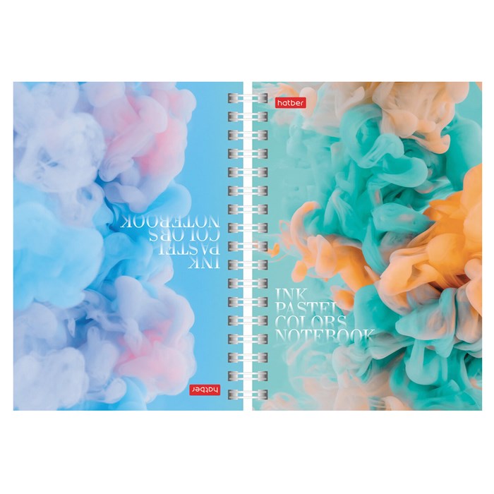 Блокнот МАЛЫЙ ФОРМАТ А6, 80 л., гребень, твердый картон, клетка 2 цв., HATBER, "Нежный флёр", 082839, 80ЗКтд6В1гр_300 117668