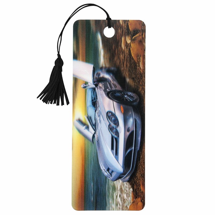 Закладка для книг с линейкой 3D-ОБЪЕМНАЯ BRAUBERG, "Мерседес", с декоративным шнурком, 125768 125768