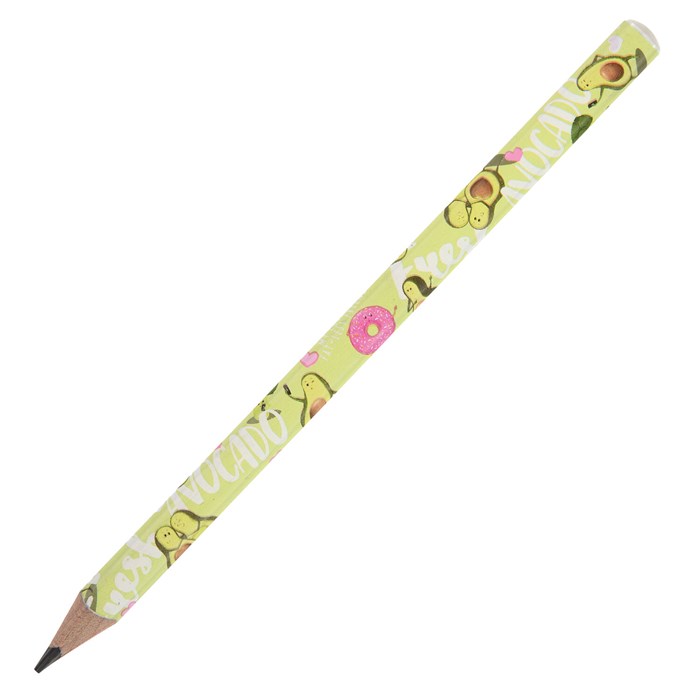 Карандаш чернографитный утолщенный BRUNO VISCONTI "HappyGraphix Jumbo", 1 шт., "Авокадо", 4B, 21-0062/07 181918