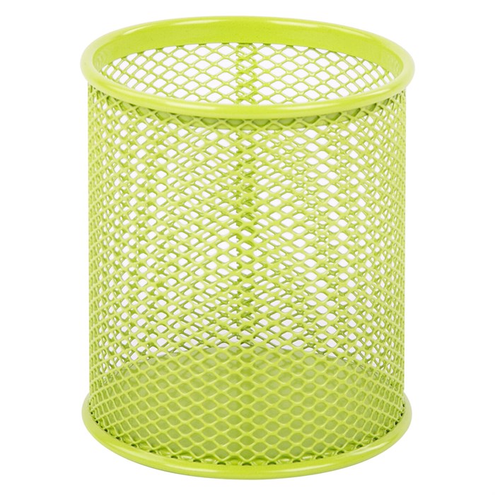 Подставка-органайзер BRAUBERG "Germanium", металлическая, круглое основание, 100х89 мм, светло-зеленая, 231982 231982