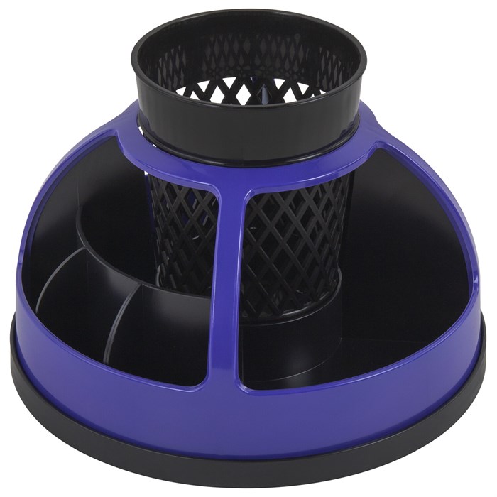 Подставка-органайзер STAFF "Attraction", 9 отделений, вращающаяся, черная/фиолетовая, 238320 238320