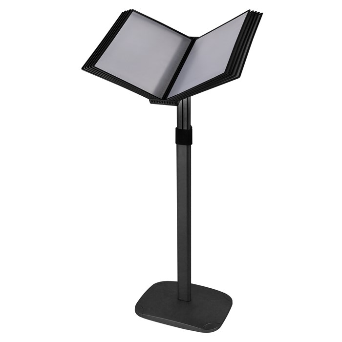 Демосистема напольная на 10 панелей, черные панели А4, регулируемая высота, STAFF, 238335 238335