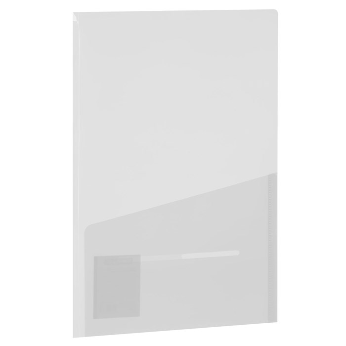 Папка-уголок 2 кармана, А4, BRAUBERG "SPECIAL", прозрачная, 0,18 мм, 273059 273059