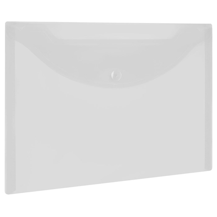 Папка-конверт с кнопкой МАЛОГО ФОРМАТА, А5, BRAUBERG "UNIVERSAL", прозрачная, 0,15 мм, 273065 273065