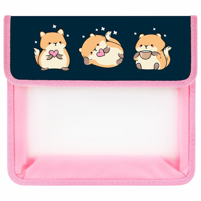 Папка для тетрадей ЮНЛАНДИЯ А5, пластик, 2 отделения, клапан на липучке, "Relaxing cats", 273332 273332