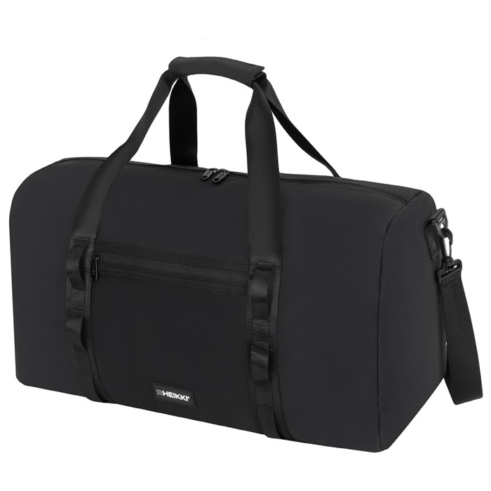Сумка спортивная HEIKKI WORKOUT (ХЕЙКИ), карман на молнии, черная, 28x51x25 см, 273916 273916