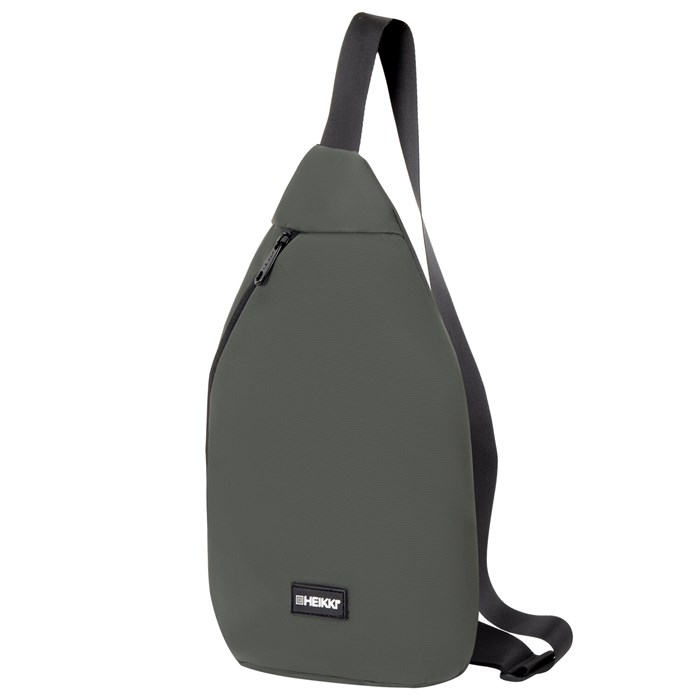 Рюкзак однолямочный HEIKKI SMOOTH (ХЕЙКИ), 2 отделения, хаки, 35x20x8 см, 273920 273920